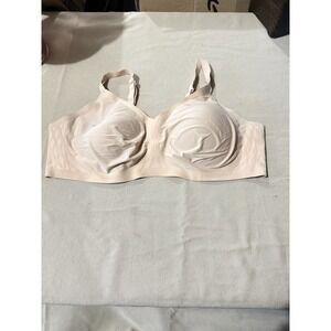 Honeylove Silhouette Wireless Bra, Size 2XL, Blush/Nude Removable Pads